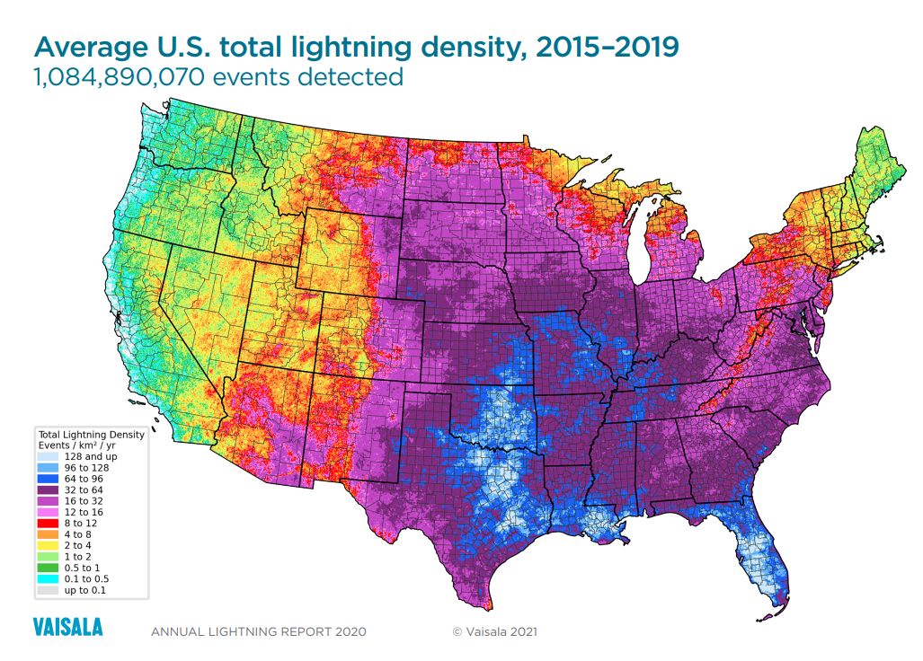 Positive Lightning Strike Map Know What To Do Before Lightning Strikes