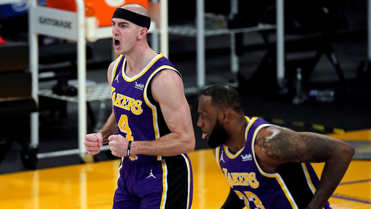 Los Angeles Lakers Guard Alex Caruso. (AP Images)