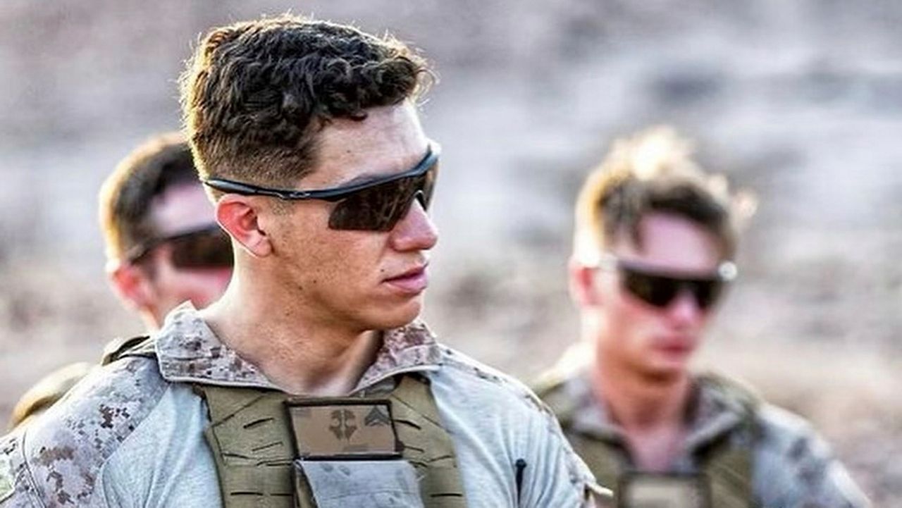 This undated photo released by the Riverside County Sheriff's Department shows U.S. Marine Corps Cpl. Hunter Lopez, 22. Lopez, of Indio, Calif., was killed on Aug. 26 in the bomb attacks in Kabul, Afghanistan. (Riverside County Sheriff's Department via AP)