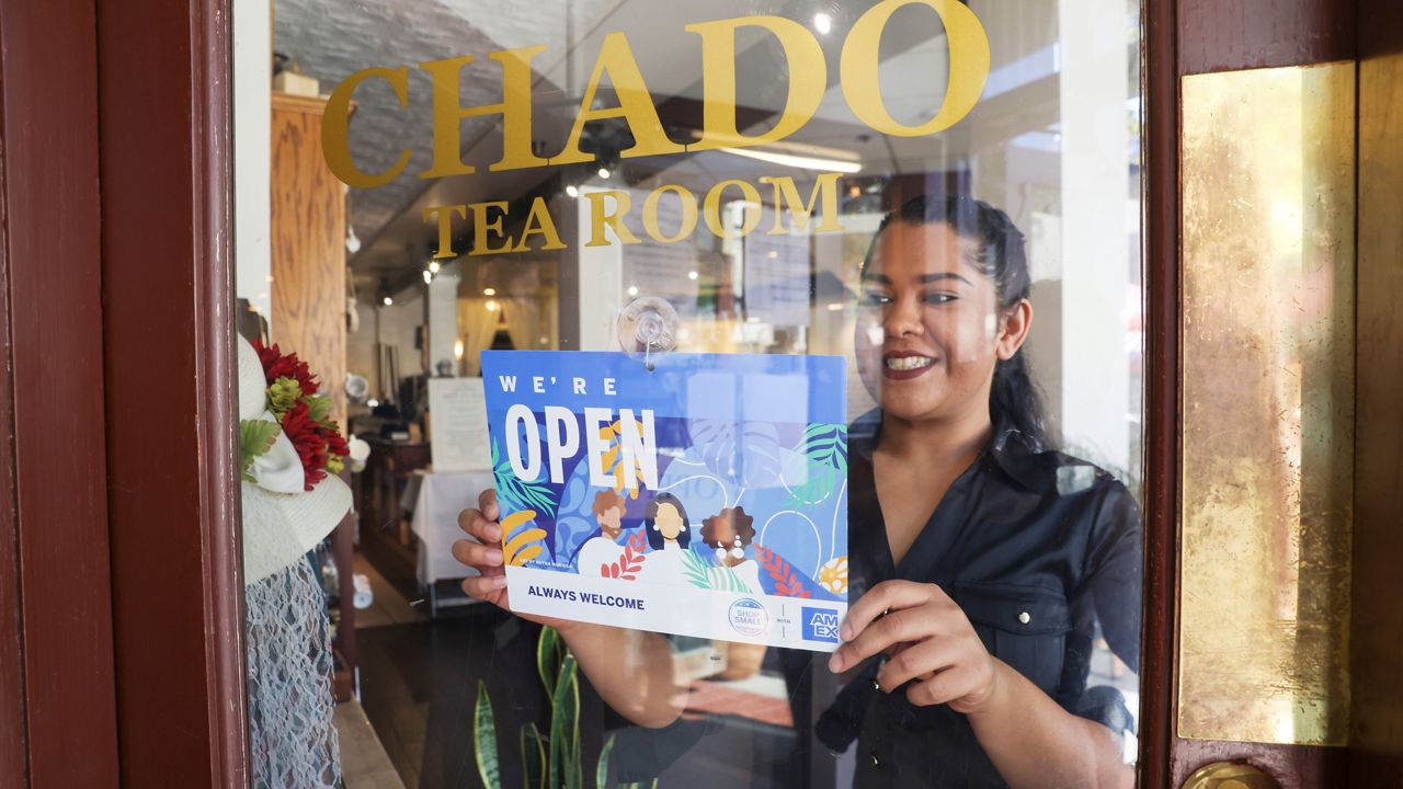 Chado Tea Room in Pasadena, Calif., prepares for the 12th annual Small Business Saturday on Nov. 27. (Mark Von Holden/American Express via AP Images)