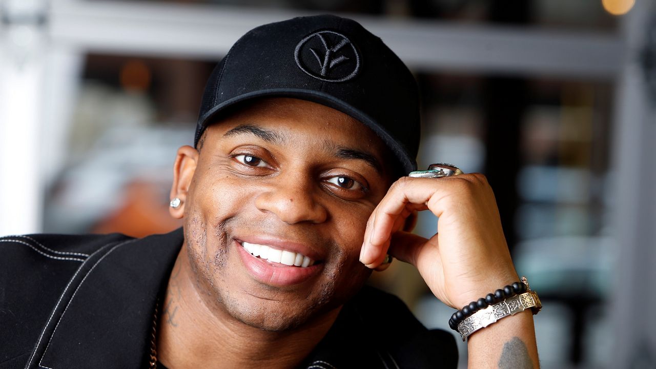 In this Jan. 22, 2019, file photo, country singer Jimmie Allen poses in Nashville, Tenn. (AP Photo/Mark Humphrey)