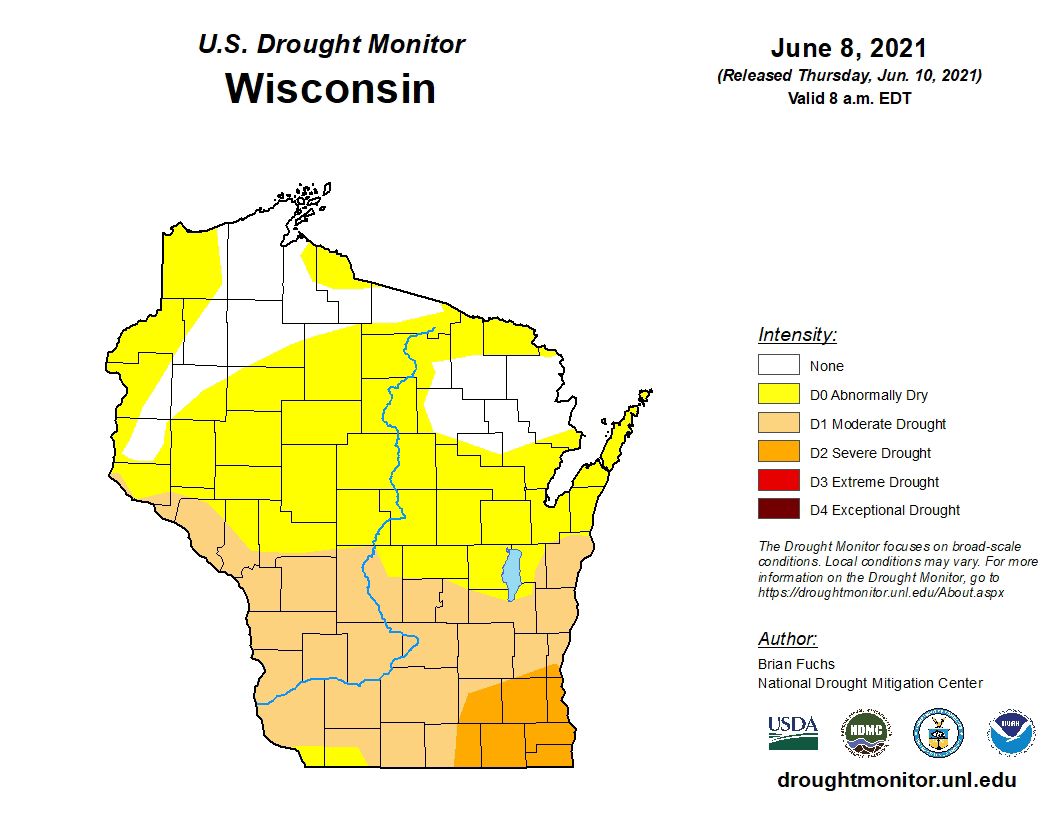 Wisconsin drought conditions on cusp of impacting crops