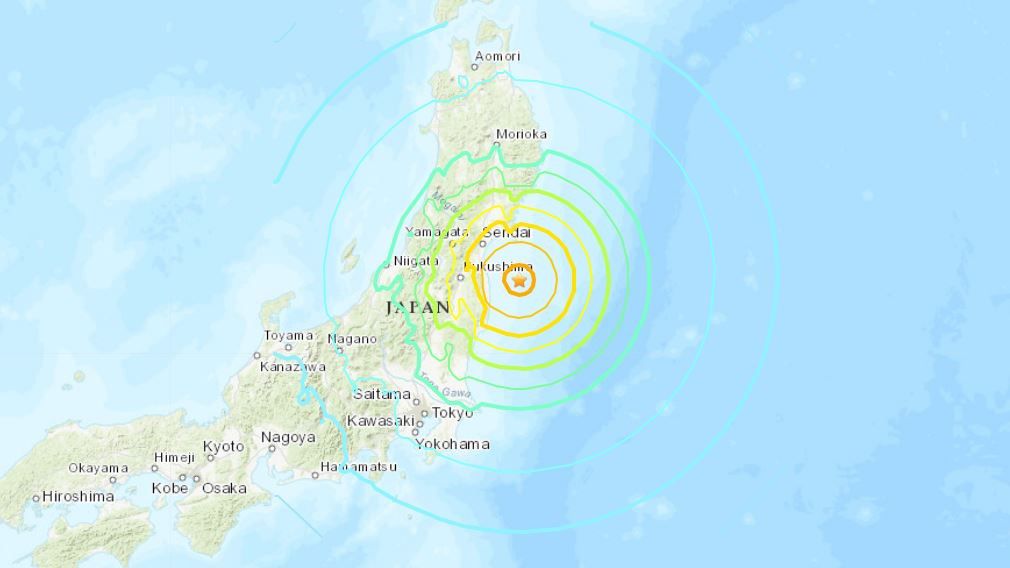 The quake is not expected to cause a Pacific-wide tsunami threat. (U.S. Geological Survey)