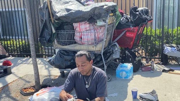 Dozens of homeless people moved during encampment cleanup