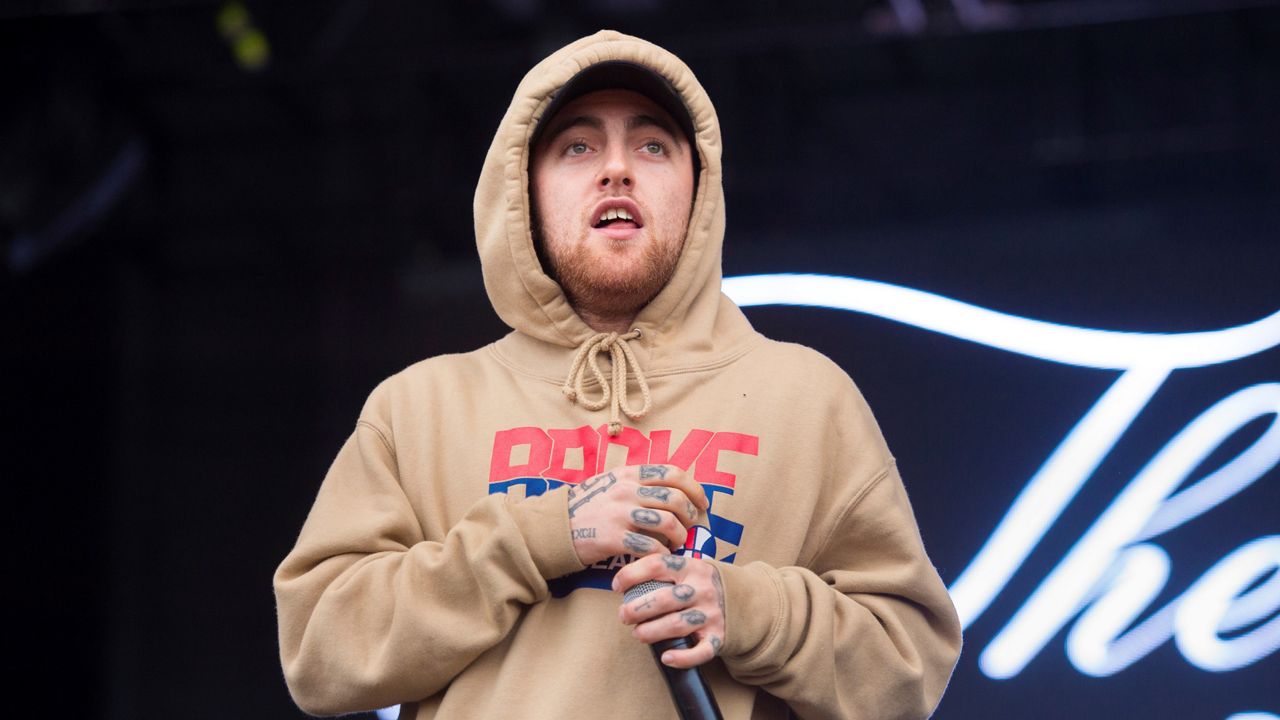 In this Oct. 2, 2016, file photo, Mac Miller performs at the 2016 The Meadows Music and Arts Festivals at Citi Field in Flushing, New York.  (Photo by Scott Roth/Invision/AP)