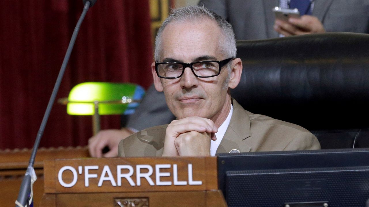 Los Angeles City Councilman Mitch O’Farrell in Council Chambers on Nov. 18, 2015, at LA City Hall. (AP Photo/Nick Ut)