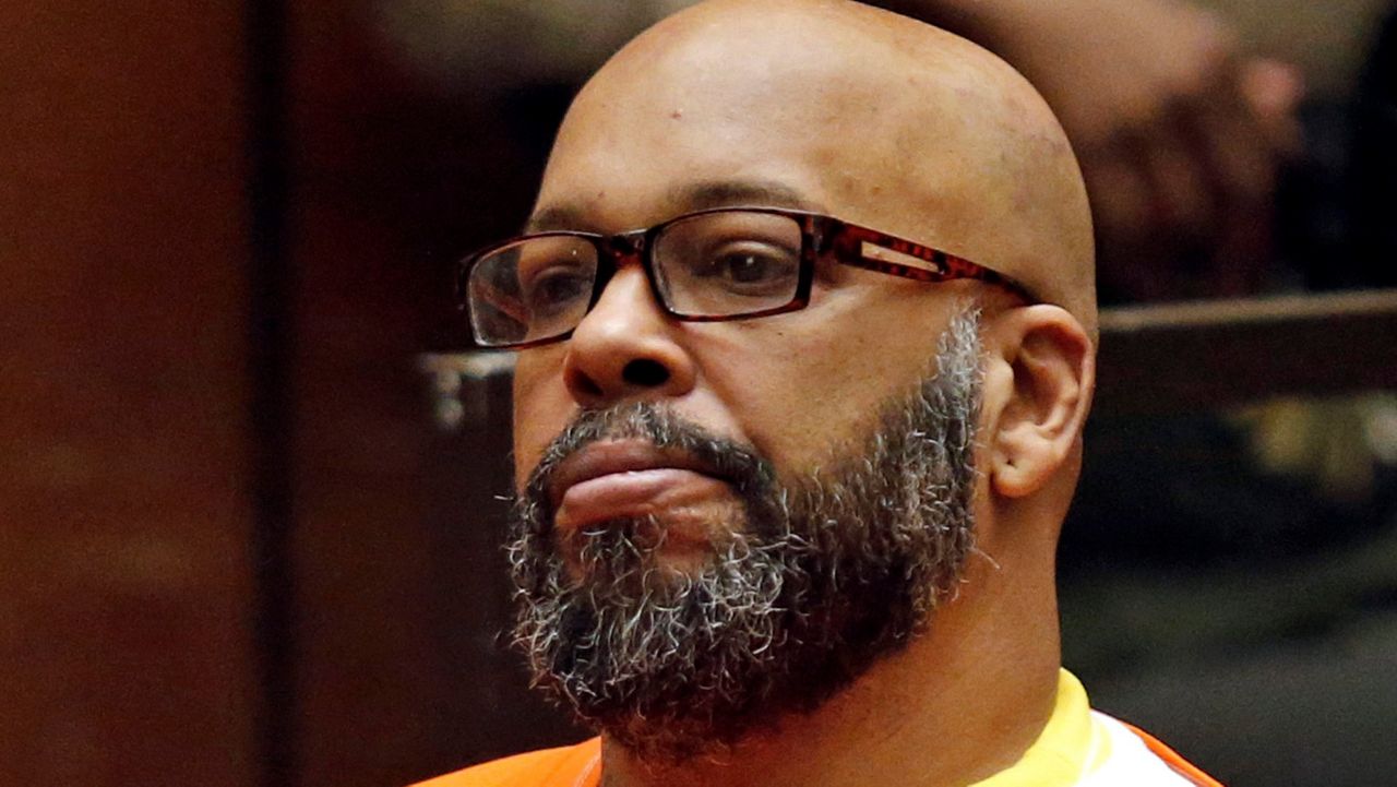 In this July 7, 2015, file photo, Marion Hugh “Suge” Knight sits for a hearing in his murder case in Superior Court in Los Angeles. (Patrick T. Fallon/Pool Photo via AP)