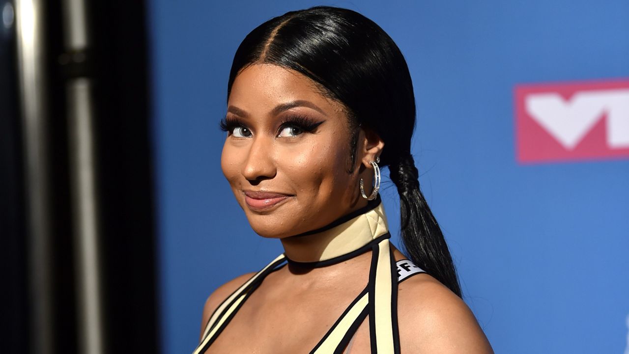This Aug. 20, 2018, file photo shows Nicki Minaj at the MTV Video Music Awards in New York. (Photo by Evan Agostini/Invision/AP)
