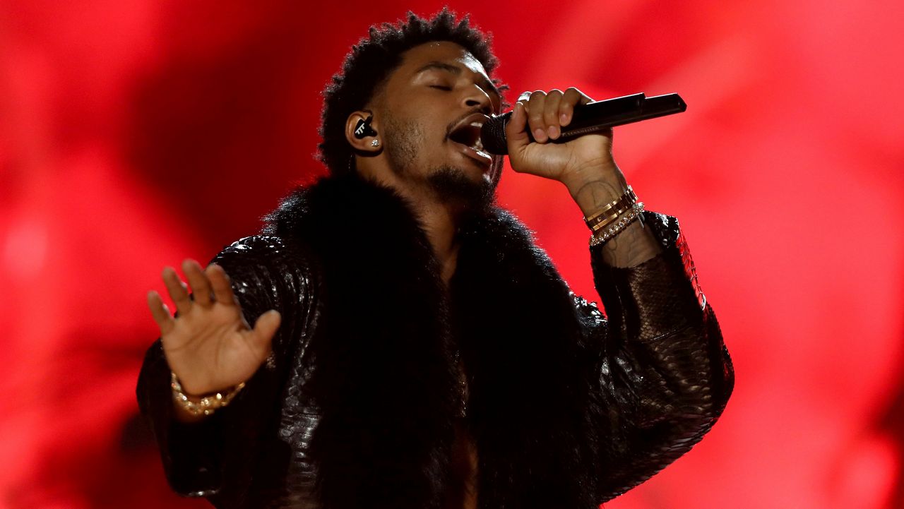 Trey Songz performs at the BET Awards at the Microsoft Theater on June 25, 2017, in Los Angeles. (Photo by Matt Sayles/Invision/AP)