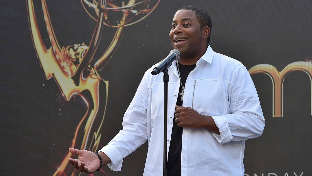 Kenan Thompson attends Press Preview Day for the 74th Primetime Emmy Awards on Thursday at the Television Academy in Los Angeles. The awards show honoring excellence in American television programming will be held on Monday at the Microsoft Theater at LA Live. (Photo by Richard Shotwell/Invision/AP)