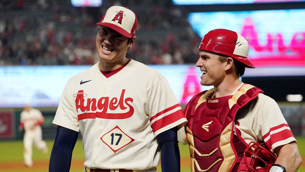 Shohei Ohtani chose No. 17, but joked that he wanted to wear Mike Trout's  number