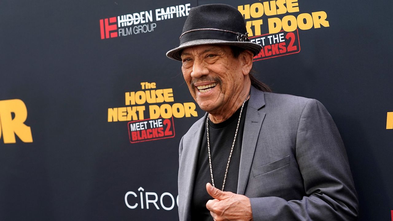 Danny Trejo, a cast member in "The House Next Door: Meet The Blacks 2," poses at the premiere of the film at Regal L.A. Live, Monday, June 7, 2021, in Los Angeles. (AP Photo/Chris Pizzello)