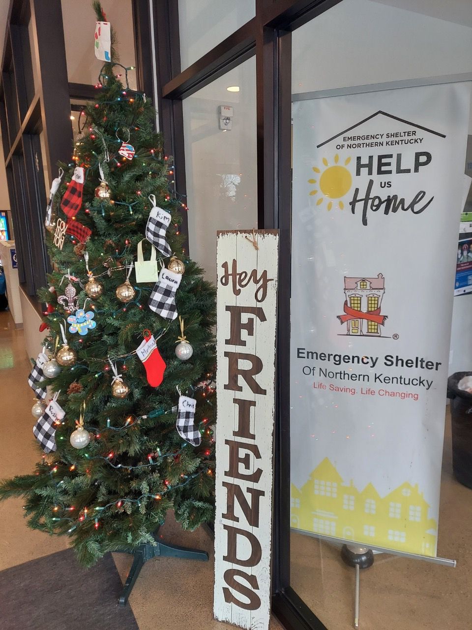 The Emergency Shelter of Northern Kentucky decked out its Covington, Ky. facility to bring some of the holiday spirit to its clients. (Photo courtesy of Emergency Shelter of Northern Kentucky)