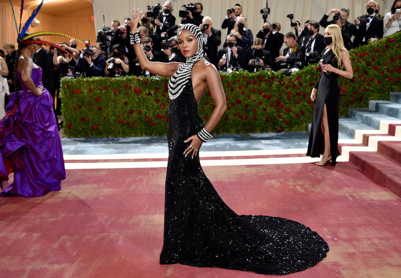 Janelle Monáe stuns in futuristic Met Gala look