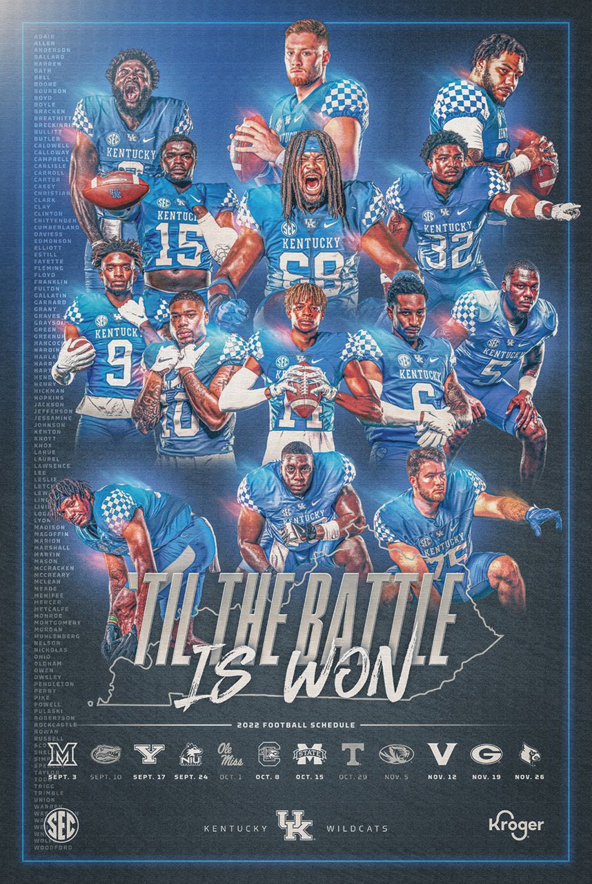 Kentucky releases football schedule posters