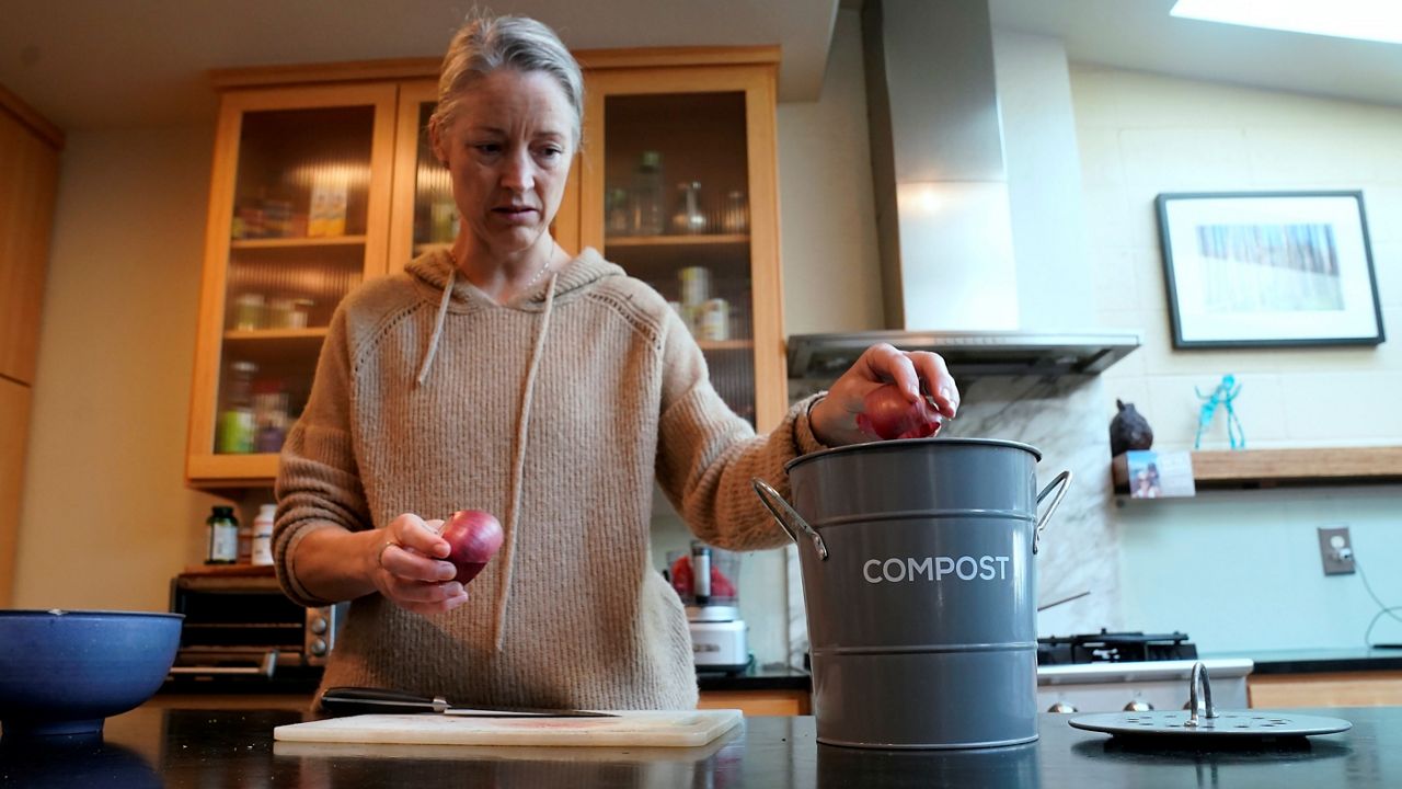 LASAN green bin pizza box egg shells coffee filters food waste food scraps composting