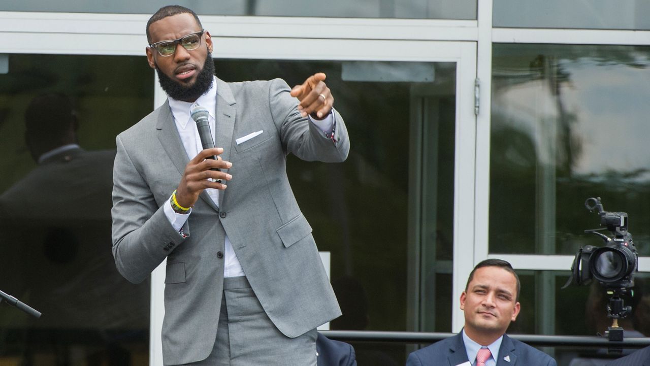 The city of Akron declared Feb. 8 LeBron James Day in recognition of the basketball star's achievements on and off the court.