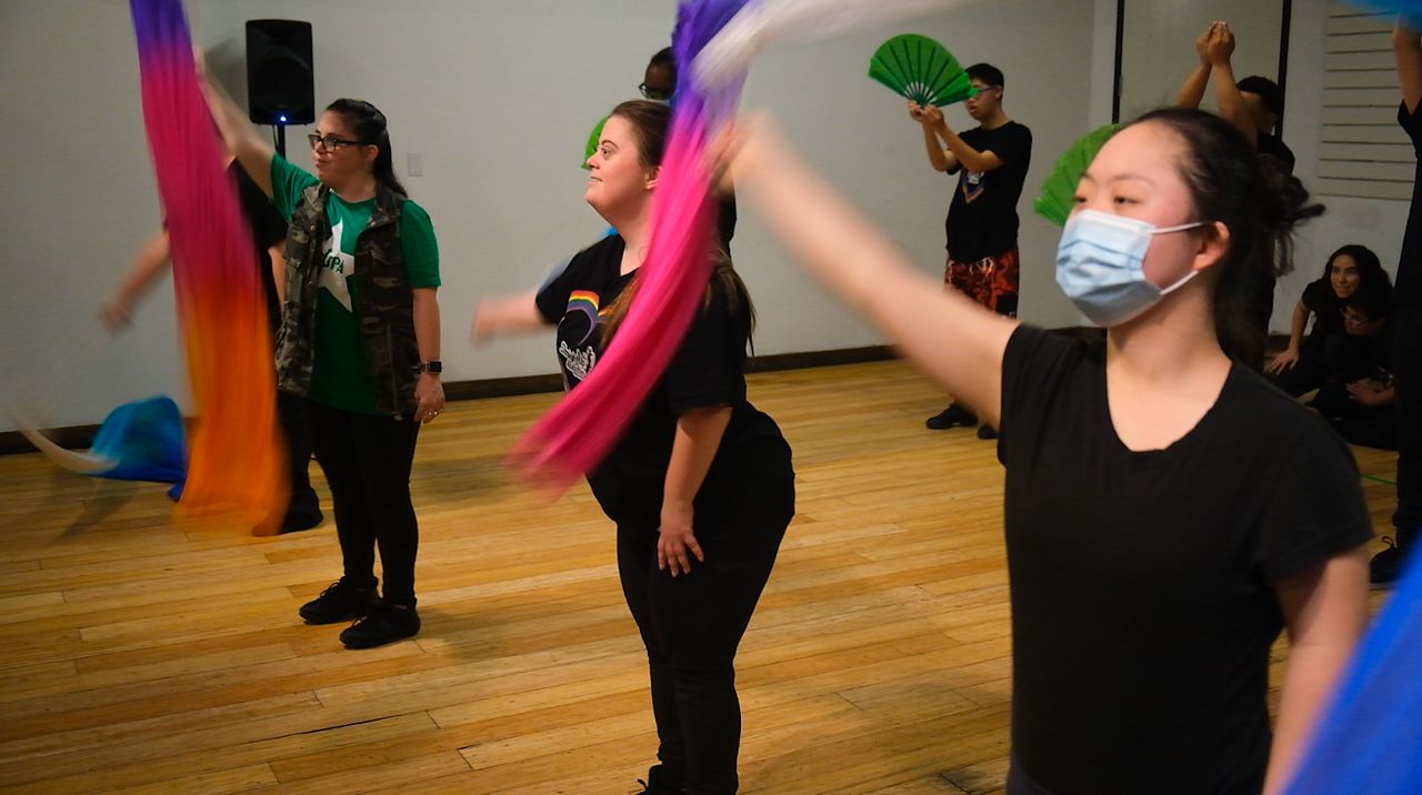 Dancing at The Music Center's 'Very Special Arts Festival'