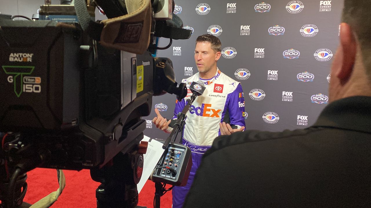 NASCAR Racers talking at the 2023 Daytona 500 Media Day