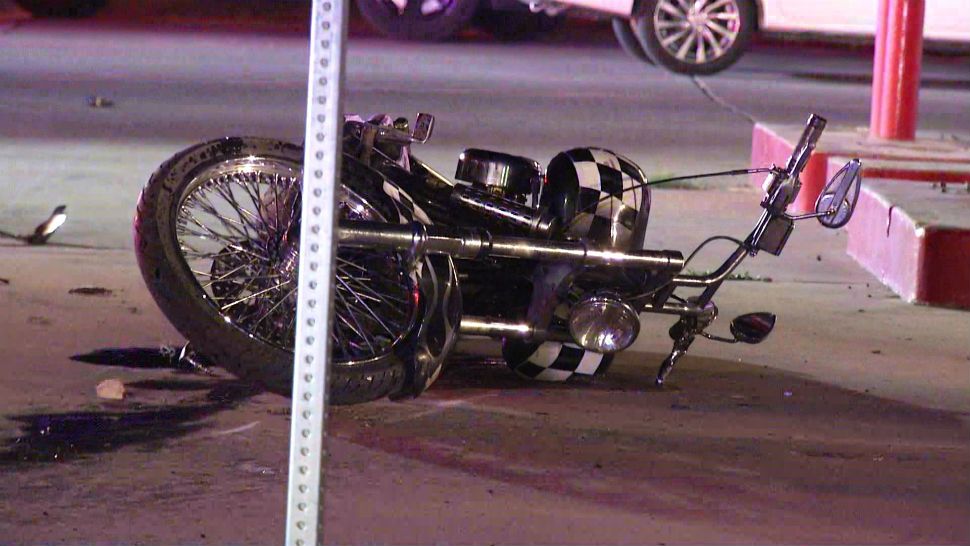 Motorcyclist not wearing helmet seriously injured in crash