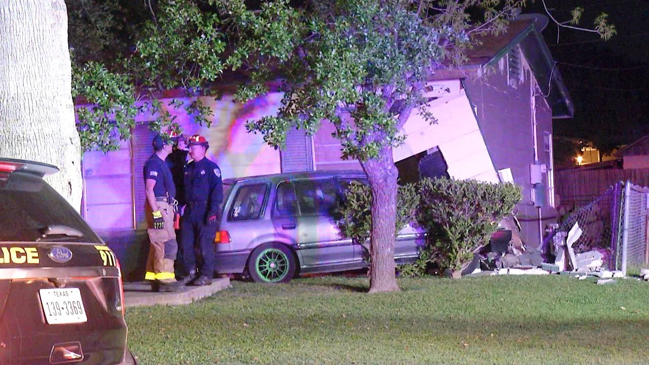 A driver fled after crashing into a home on the South Side. (Courtesy: Ken Branca)