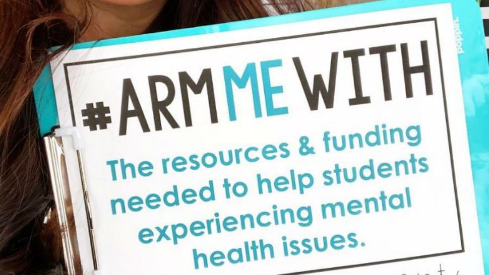 Photo of an #ArmMeWith poster. (Photo Courtesy: Brittany Wheaton)