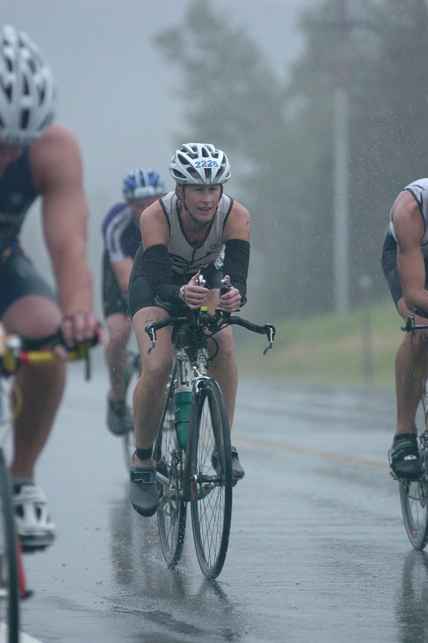 Laurie Allen rides a bicycle during competition (Courtesy: Laurie Allen)