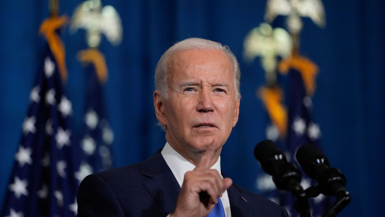 President Joe Biden speaks about threats to democracy ahead of next week's midterm elections, Wednesday, Nov. 2, 2022, at the Columbus Club in Union Station, near the U.S. Capitol in Washington. (AP Photo/Alex Brandon)