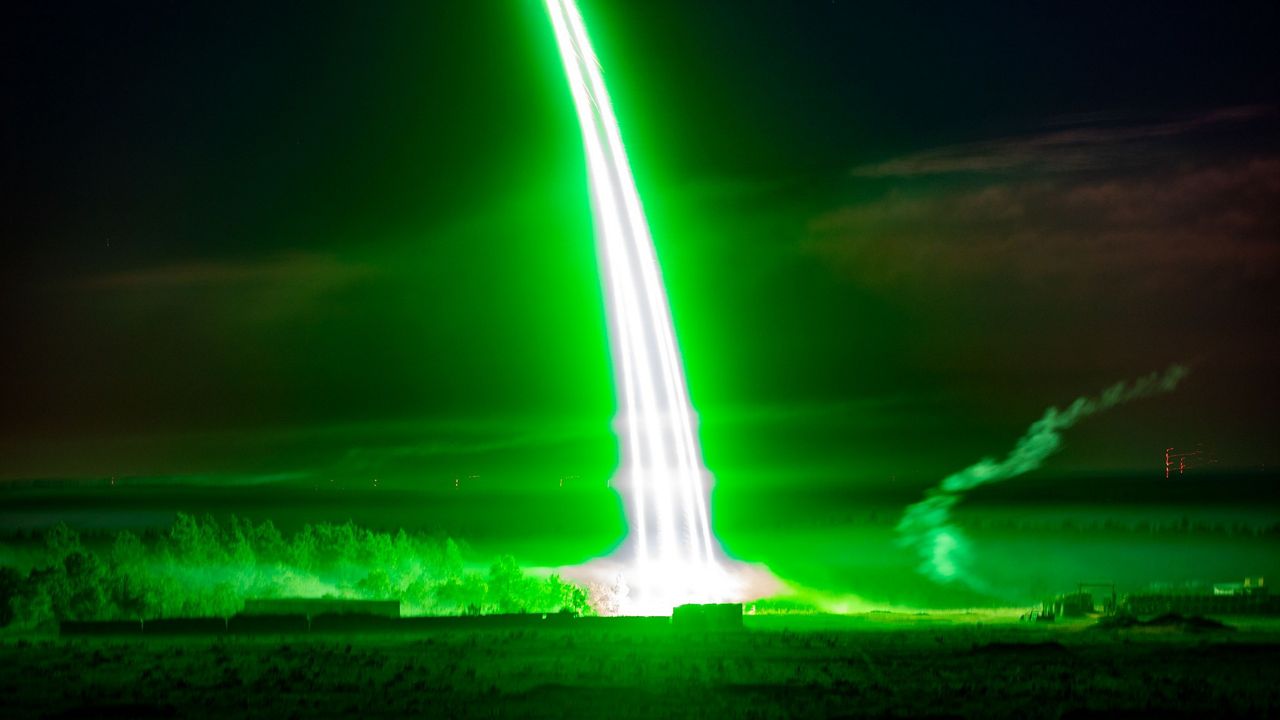  Images of Fort Bragg's live-fire exercise look like something from out of a sci-fi movie.