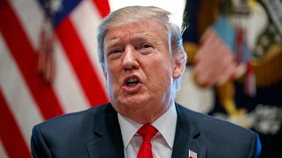 President Donald Trump announced he was declaring a national emergency to secure funding for a border wall he has pushed for since the campaign trail. In reaction to that, on Monday night 16 states have filed a lawsuit against the declaration. (File of photo President Donald Trump)