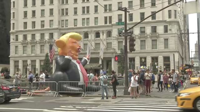 Inflatable Trump Rat Is Both Art And Protest Owner Says