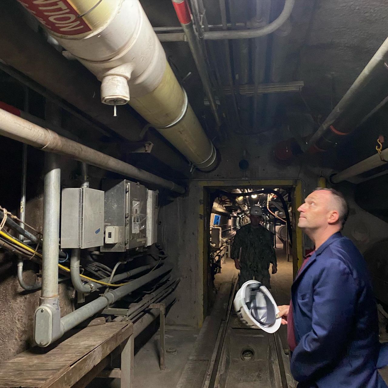 On Friday, US Navy gave Hawaii's Lt. Gov. Josh Green  a tour of the area in the Red Hill Fuel Storage Facility where the leak occurred. (Photo Courtesy: Lt. Gov. Josh Green)