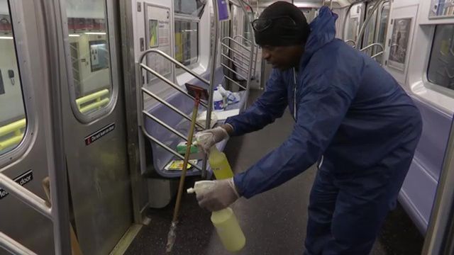 A behind-the-scenes look at how subway cars are cleaned