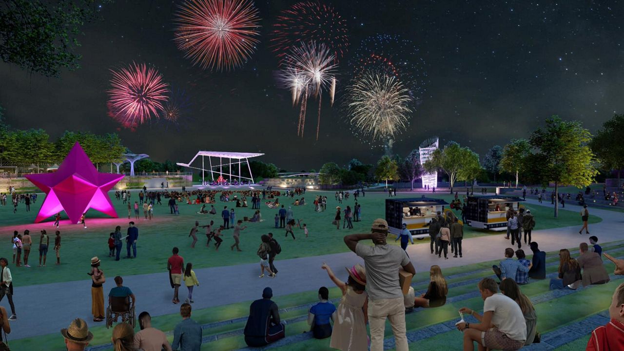 Fair Park First released renderings of the Community Park set to open in fall of 2024. (Spectrum News 1/Fair Park First)