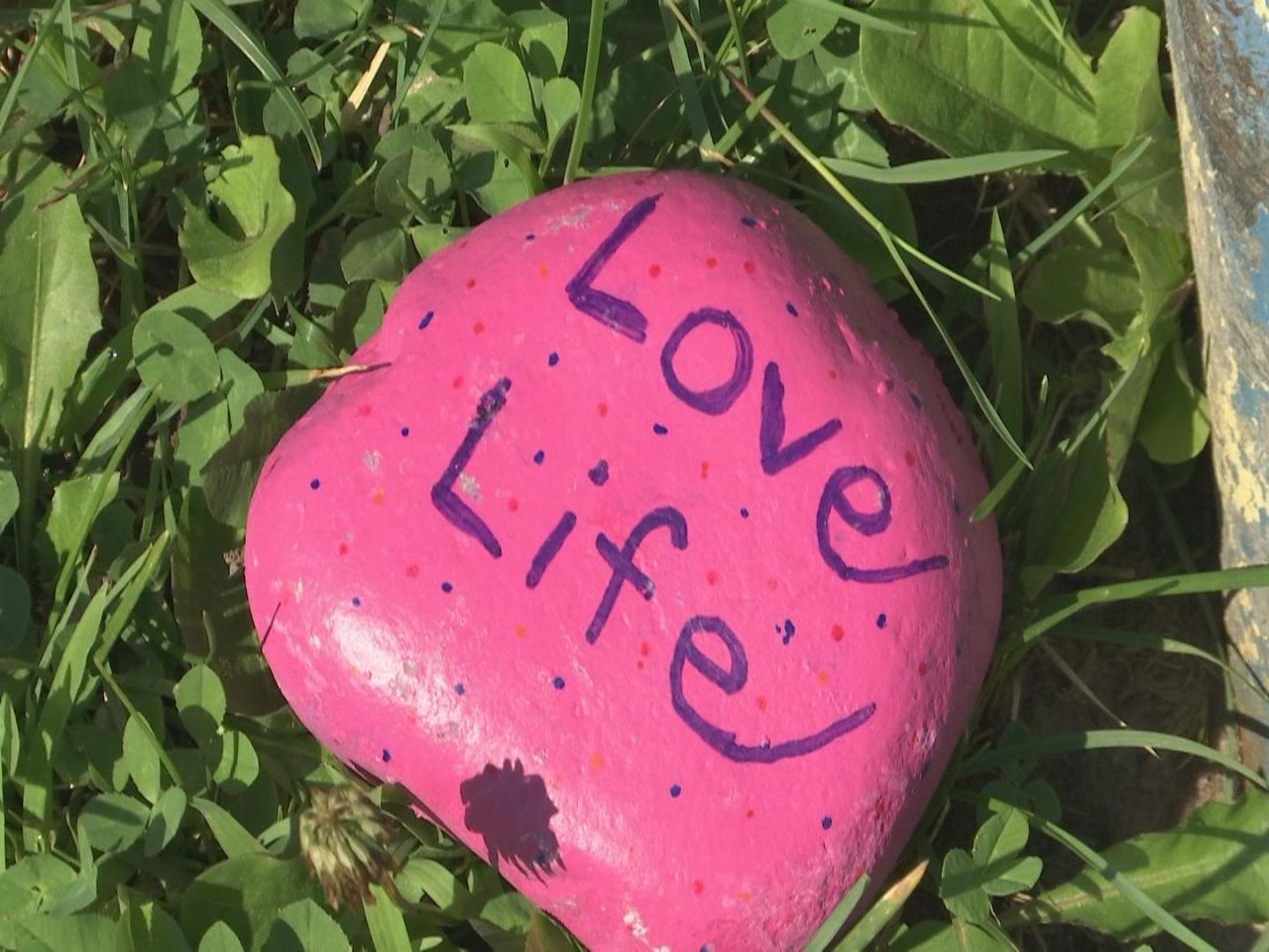 Paint plus rocks equals smiles