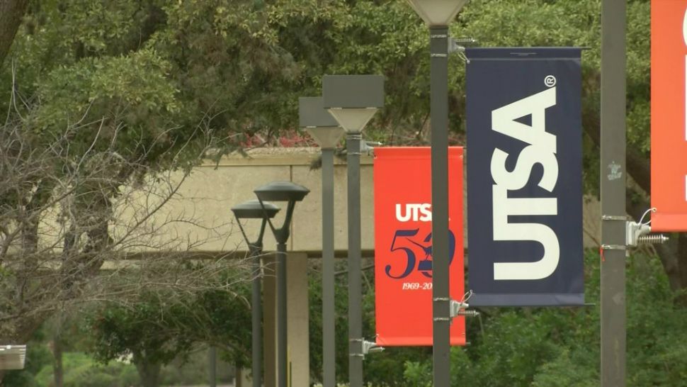 A generic image of the University of Texas-San Antonio campus banners (Spectrum News/File)