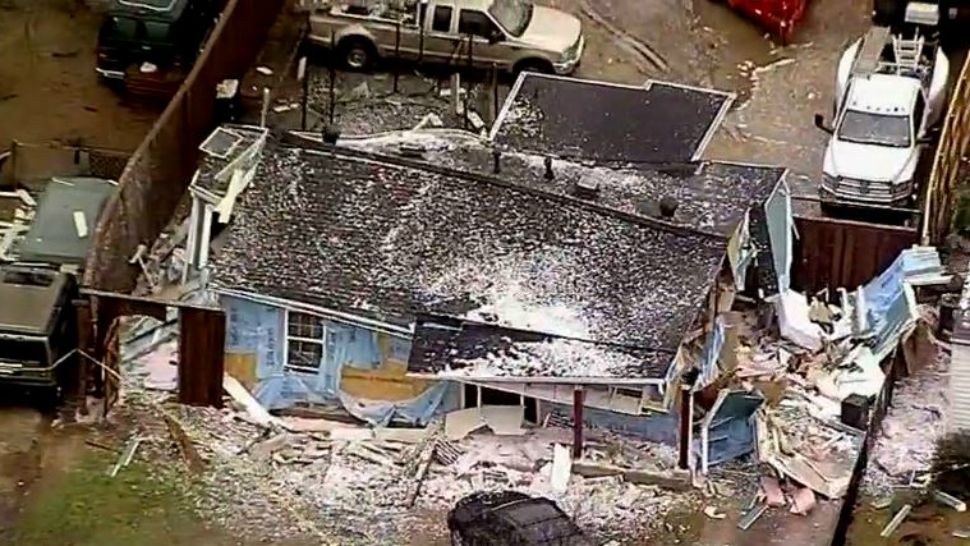 Picture of Dallas home that exploded
