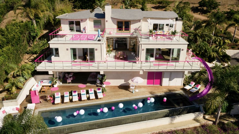 You can live like Barbie for 2 nights as her Malibu Dreamhouse will be listed on Airbnb. (Photo credit: Airbnb and Mattel)