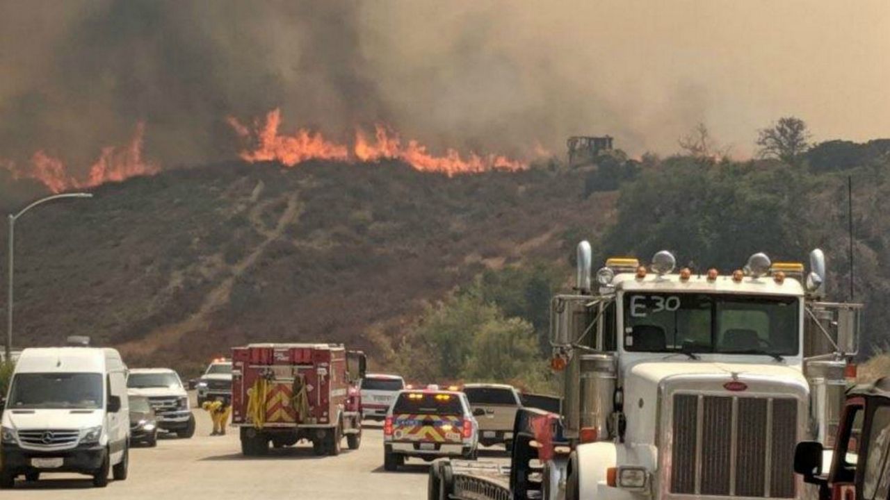 Tenaja Fire on Sept. 5, 2019 (Courtesy Jay Sadler/Cal Fire Riverside)