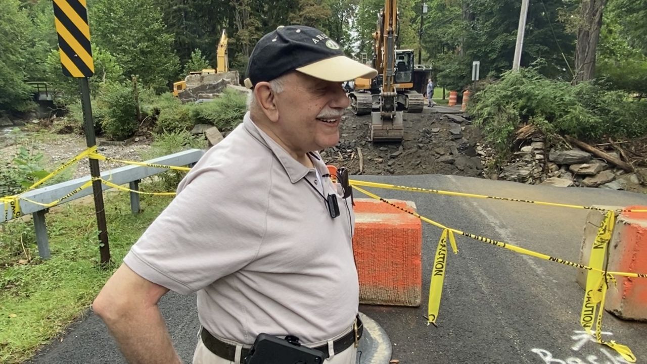 Maloney surveys damage caused by Hurricane Ida