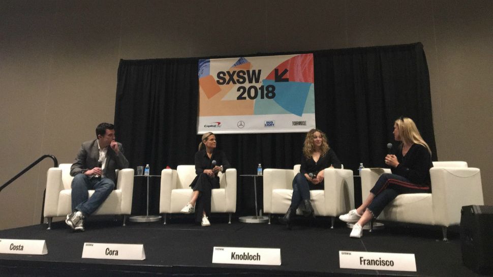 SXSW Panelists: Iron Chef Cat Cora, Jared Costa of appliance company Miele, Good Housekeeping editor Jane Francisco, and HGTV star Carley Knobloch