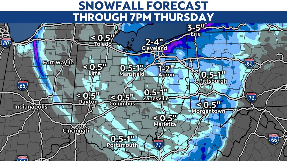Snow creates messy travel, bitter cold moves in