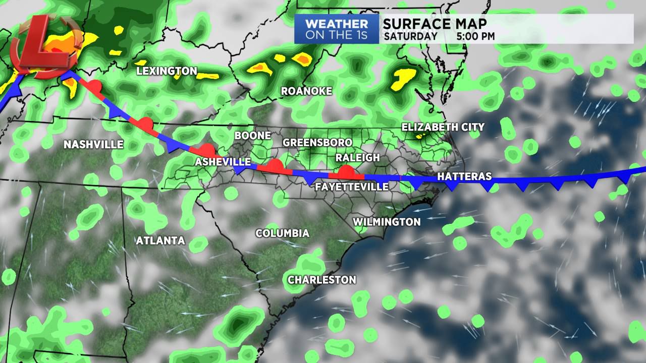 A chance for showers and storms this weekend