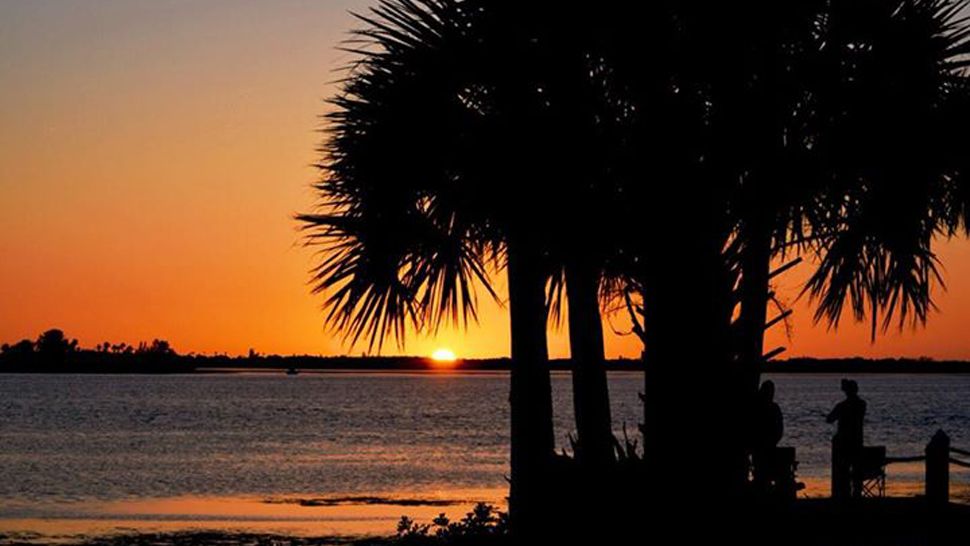 Submitted via Twitter: Sunset in Clearwater, Tuesday, April 17, 2018. (Ed Saulpaugh, viewer)
