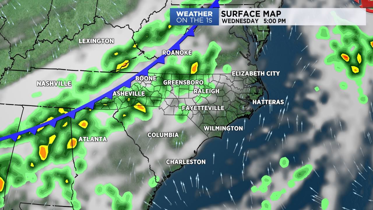 Another chance for showers and storms on Wednesday