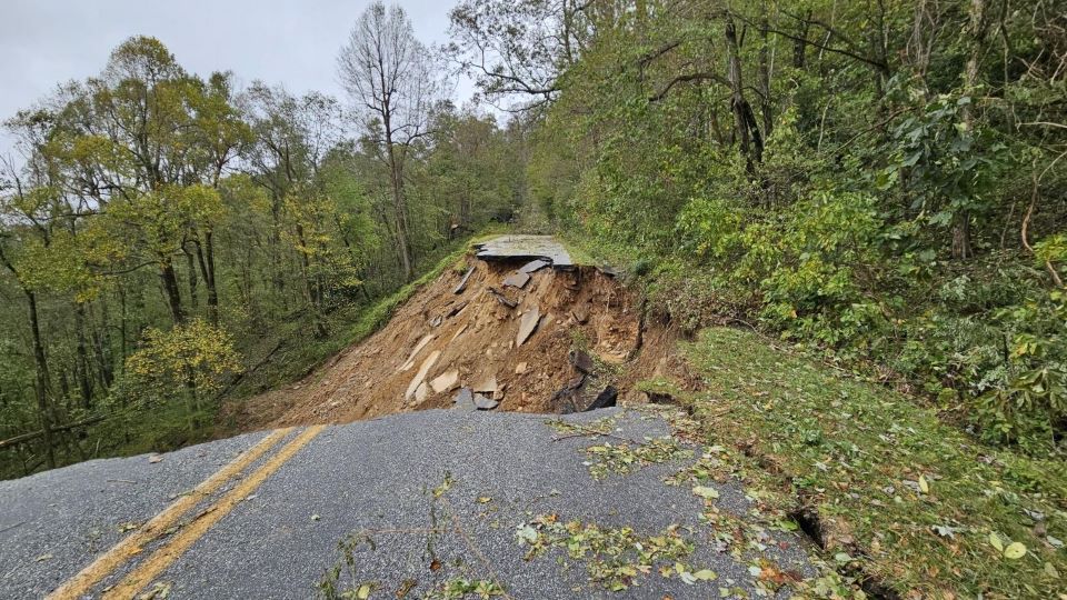 Helene caused extensive damage to the Blue Ridge Parkway. (National Park Service)