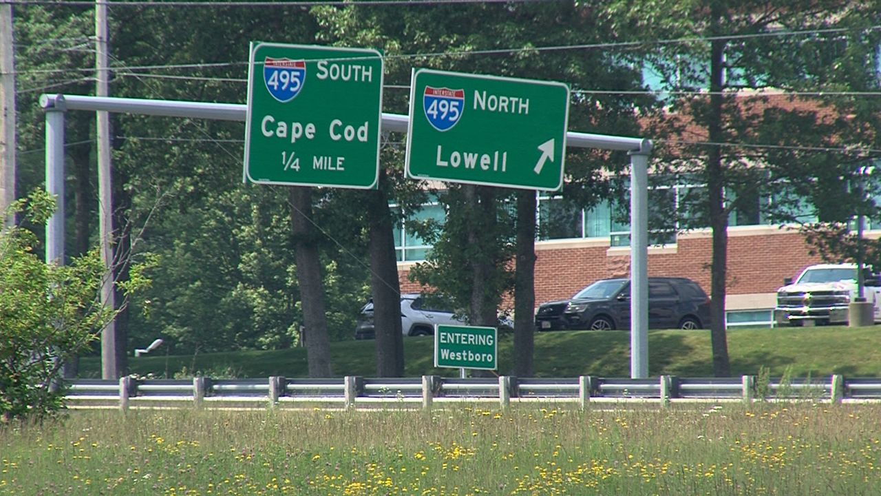 Interstate 495 in Westborough, MA