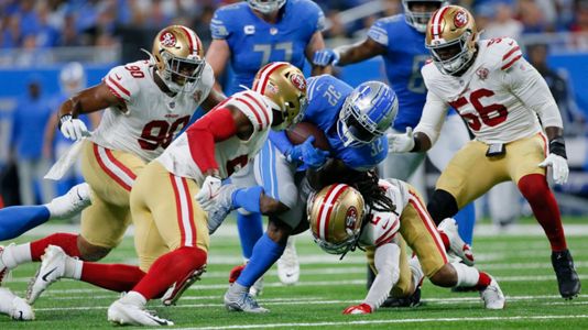 San Francisco 49ers rookie Trey Lance throws touchdown pass on first NFL  pass attempt against Detroit Lions 