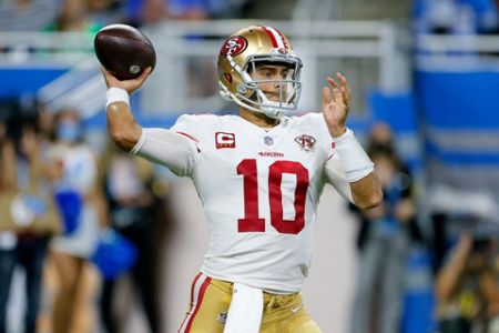 San Francisco 49ers rookie Trey Lance throws touchdown pass on first NFL  pass attempt against Detroit Lions 