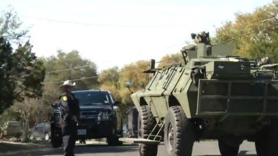 Scene from a SWAT standoff on March 7 in San Antonio
